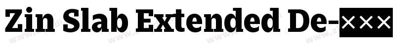 Zin Slab Extended De字体转换
